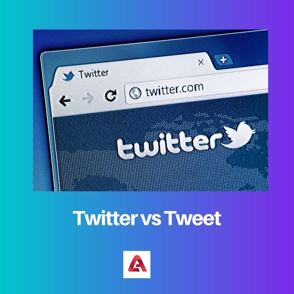 Twitter vs Tweet