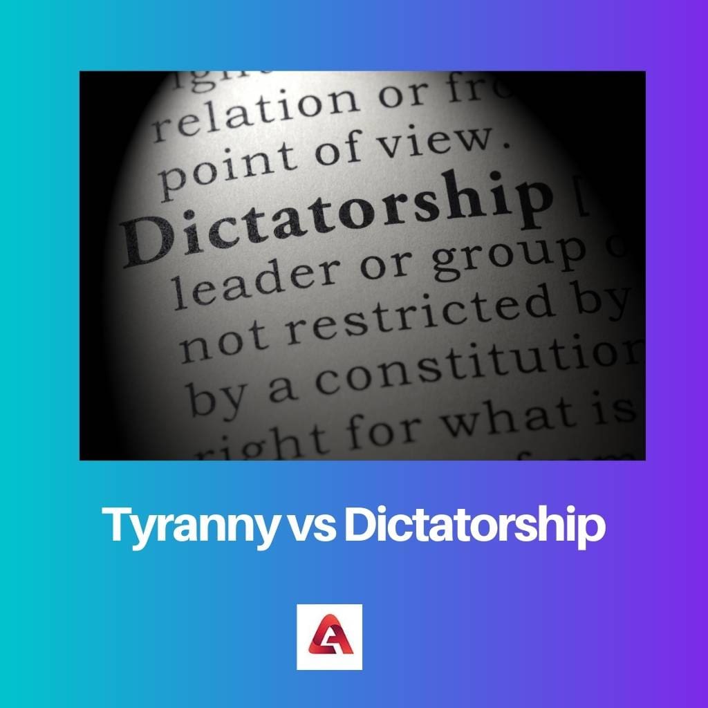 Tyranie vs diktatura