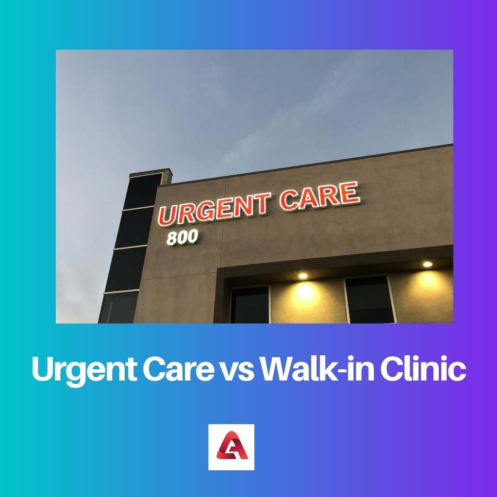 Urgentní péče vs Walk in Clinic