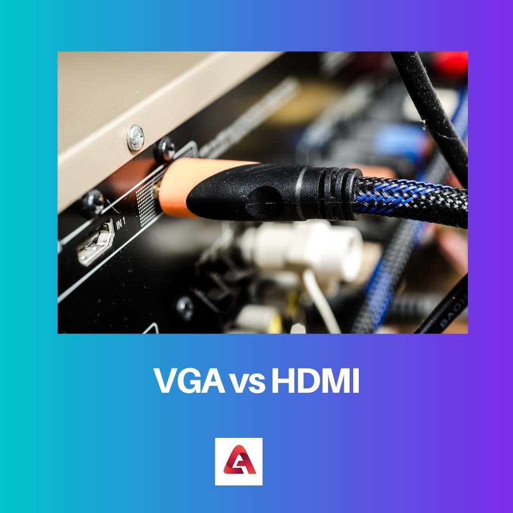 VGA versus HDMI