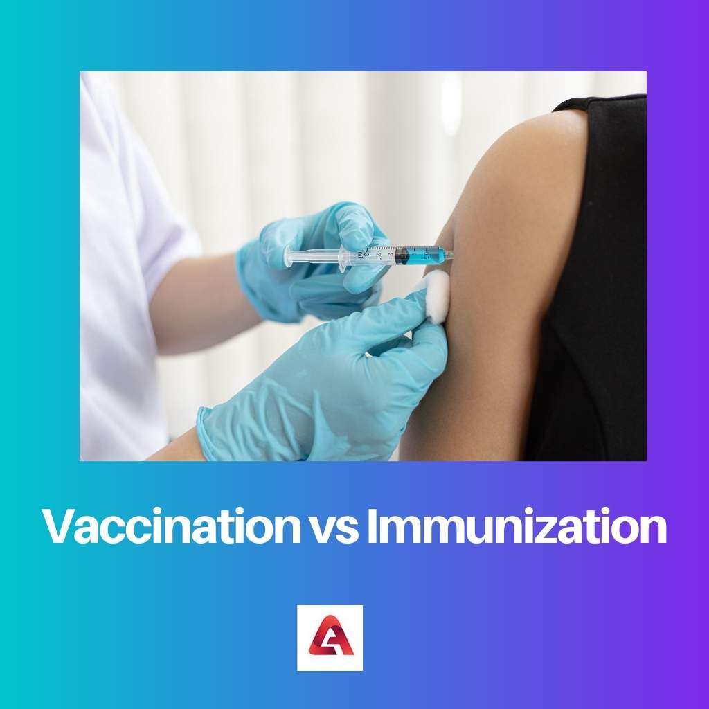 Vaccination vs immunisation