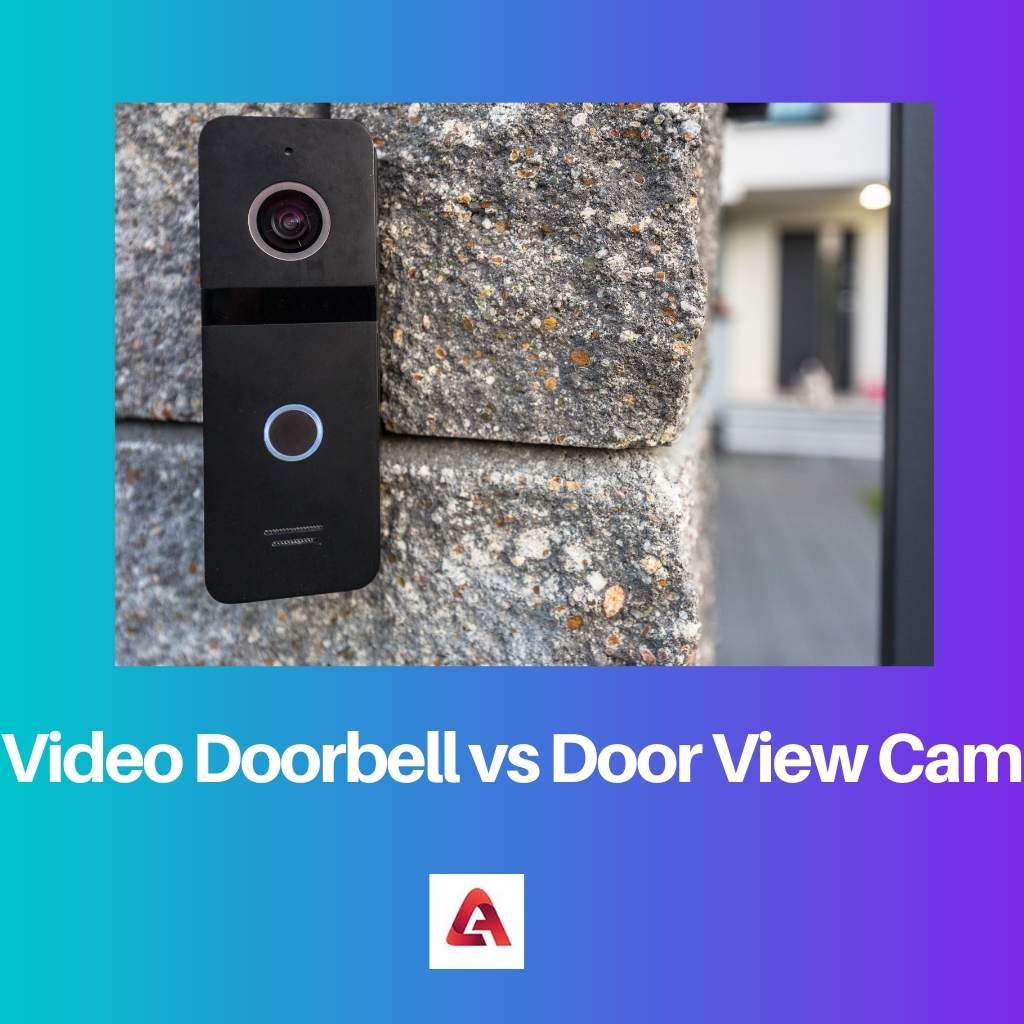Timbre con video versus cámara con vista de puerta