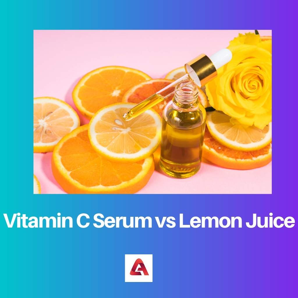Siero di vitamina C vs succo di limone