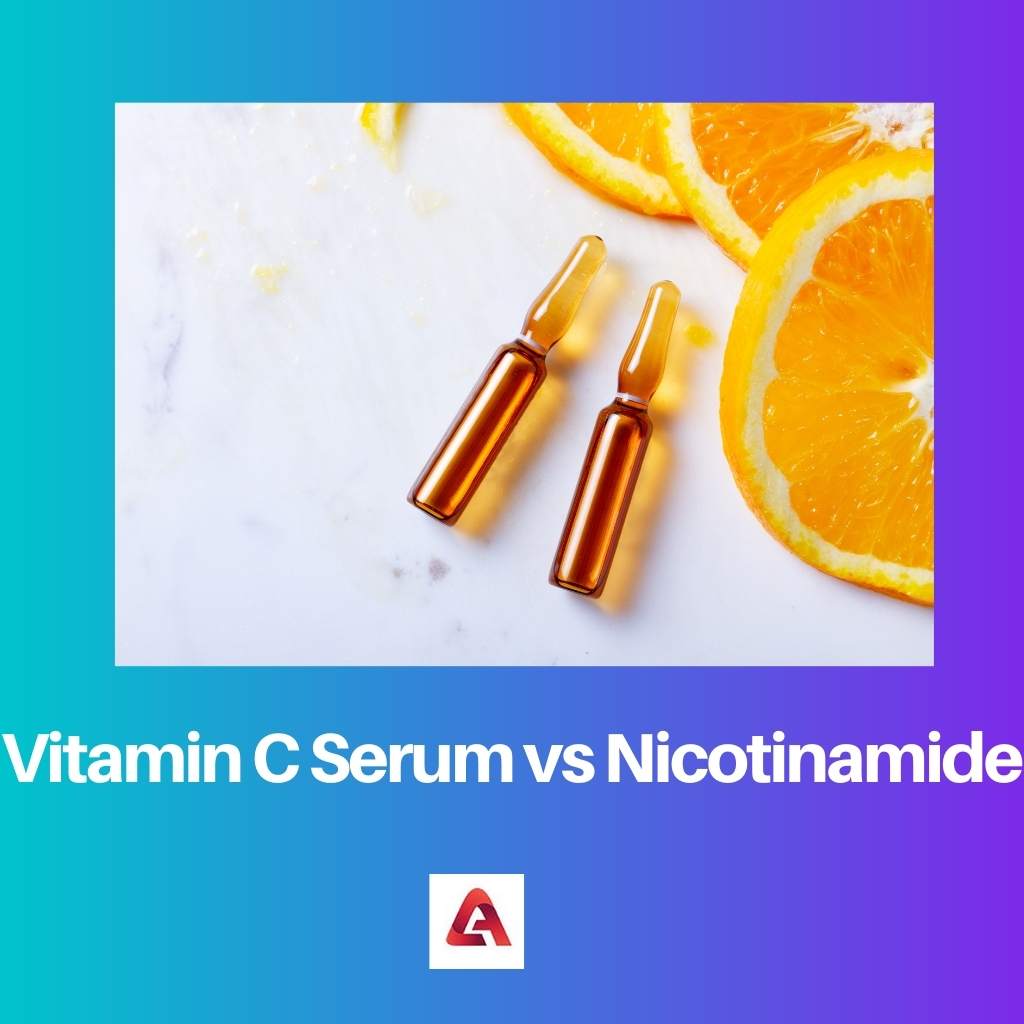 Suero de vitamina C vs Nicotinamida