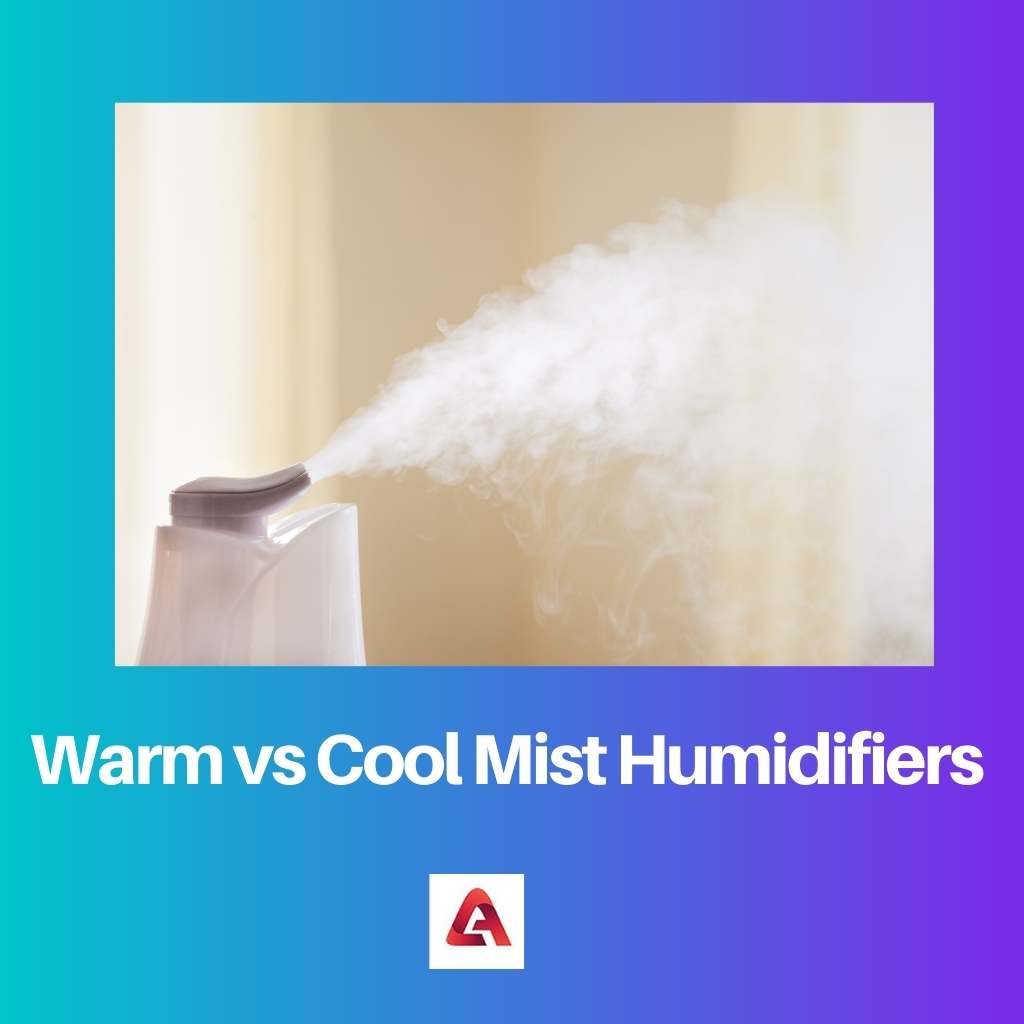 Luftbefeuchter mit warmem oder kühlem Nebel