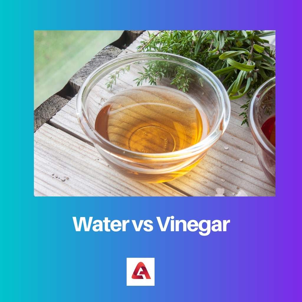 Water versus azijn