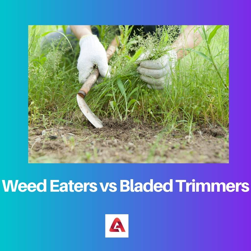 Mangeurs de mauvaises herbes vs tondeuses à lames