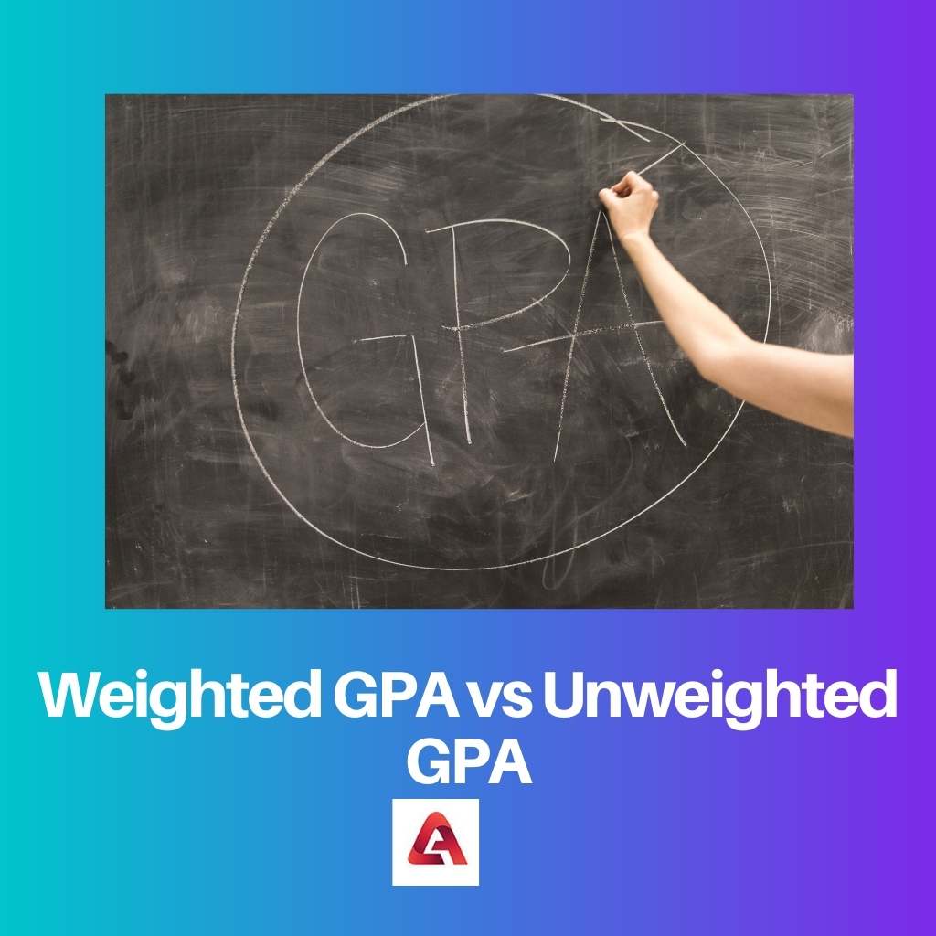 GPA có trọng số so với GPA không trọng số