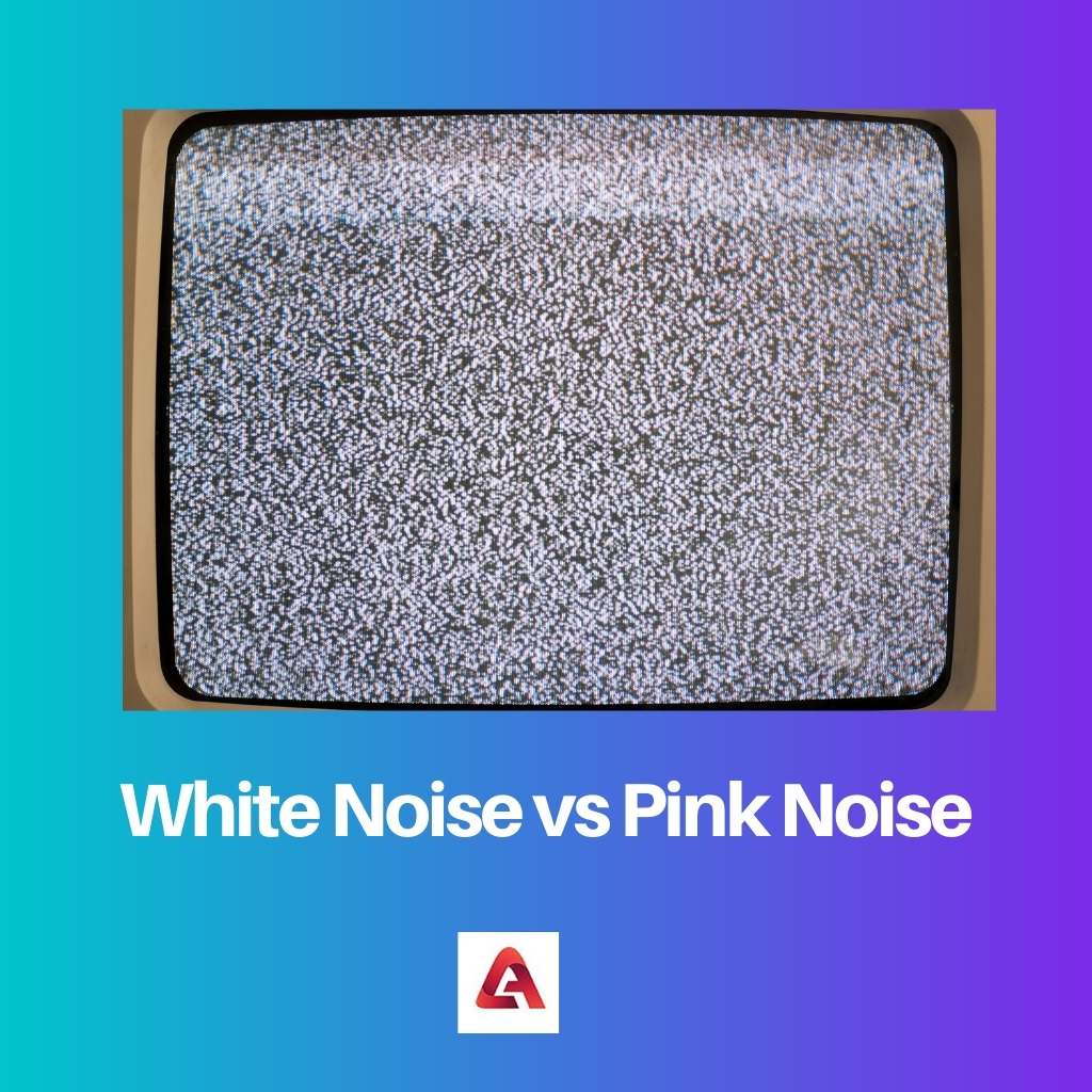 Bruit blanc vs bruit rose