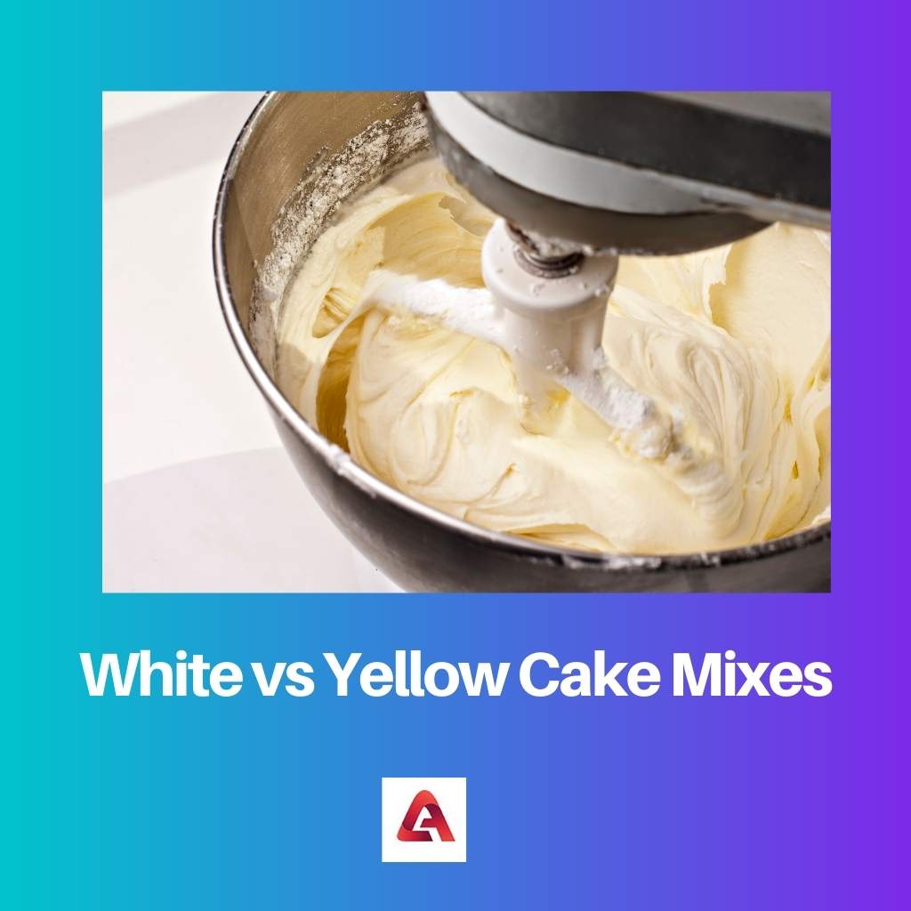 सफेद बनाम पीला केक