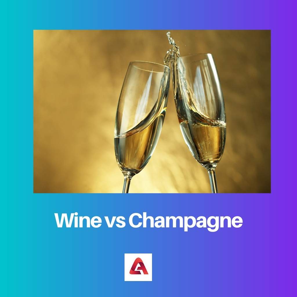 Wein gegen Champagner