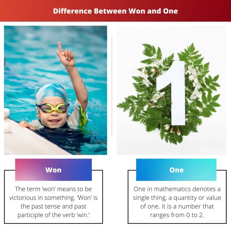 Won vs One - Différence entre Won et One