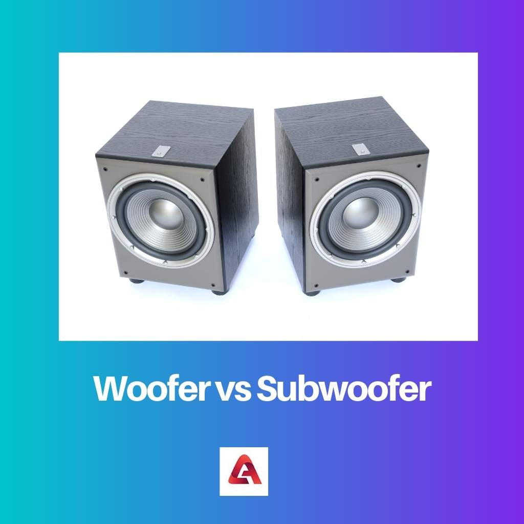 Woofer versus subwoofer