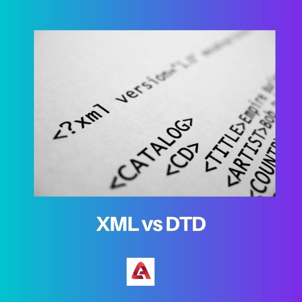 XML vs DTD