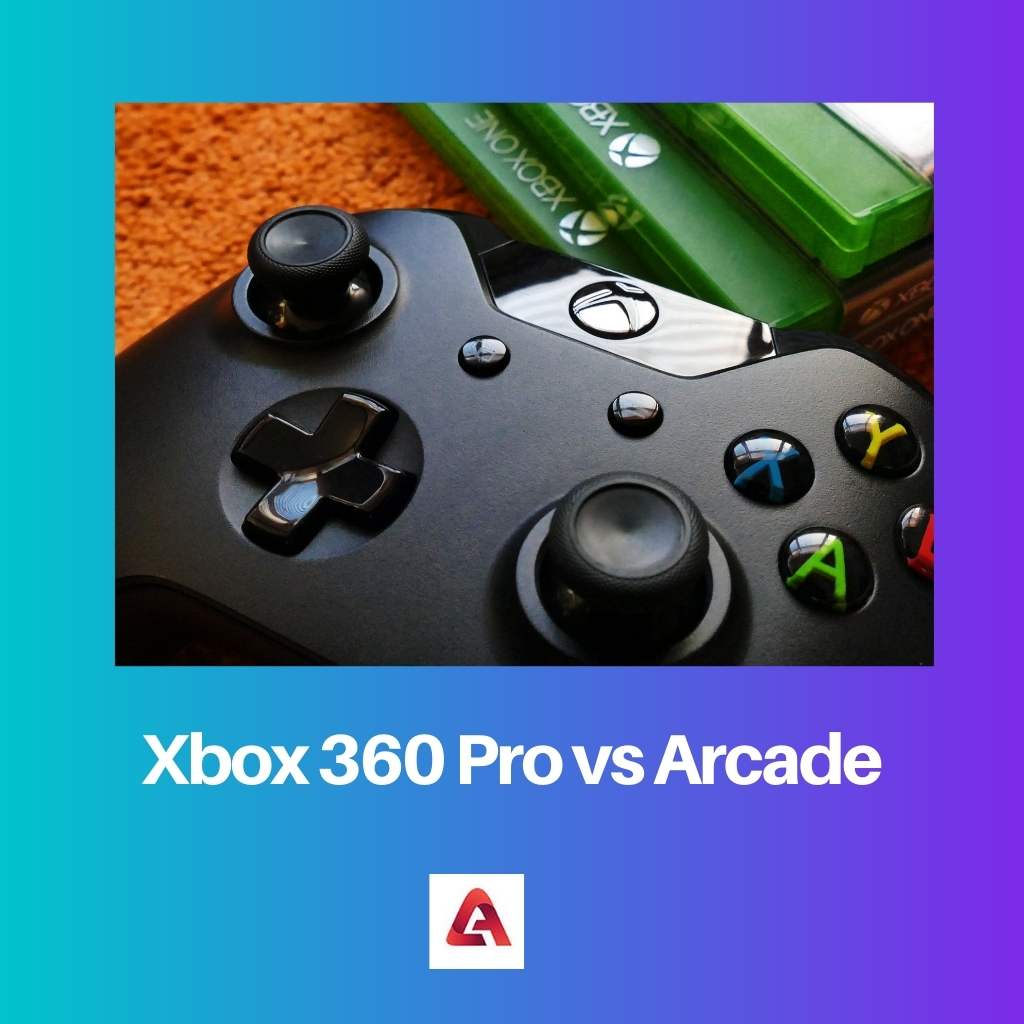 Xbox 360 Pro vs Arcade