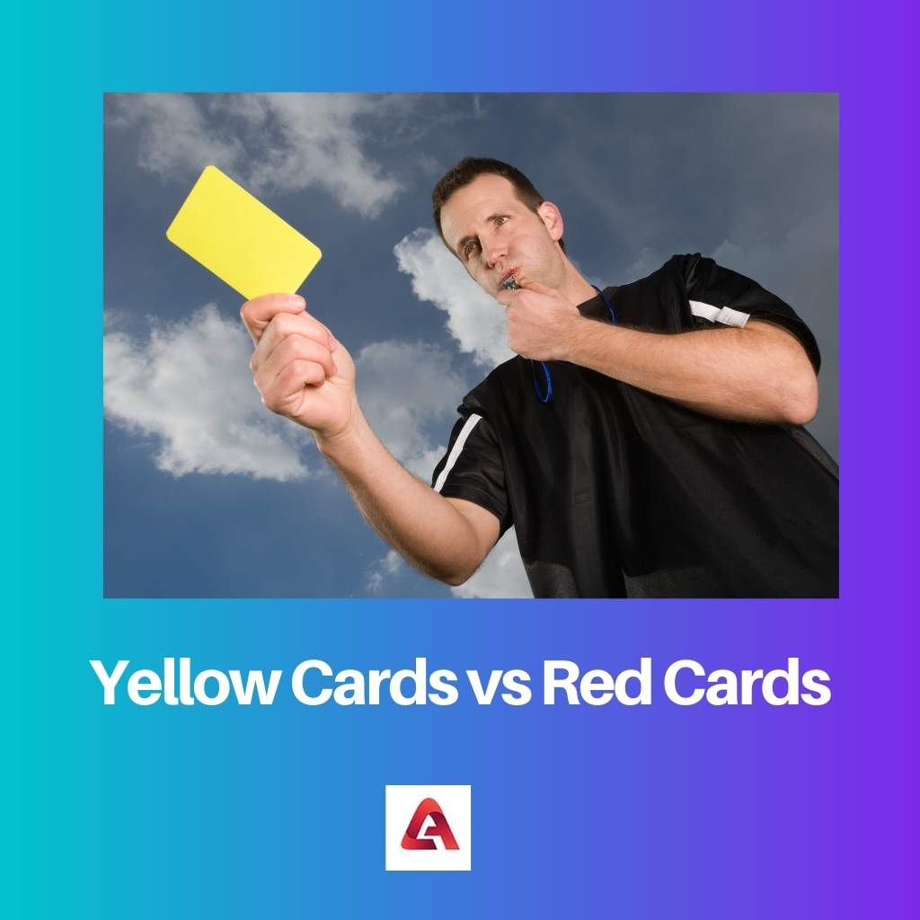 Žluté karty vs červené karty