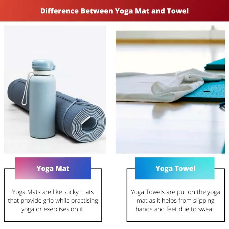 Podložka na jógu vs ručník – rozdíl mezi podložkou na jógu a ručníkem