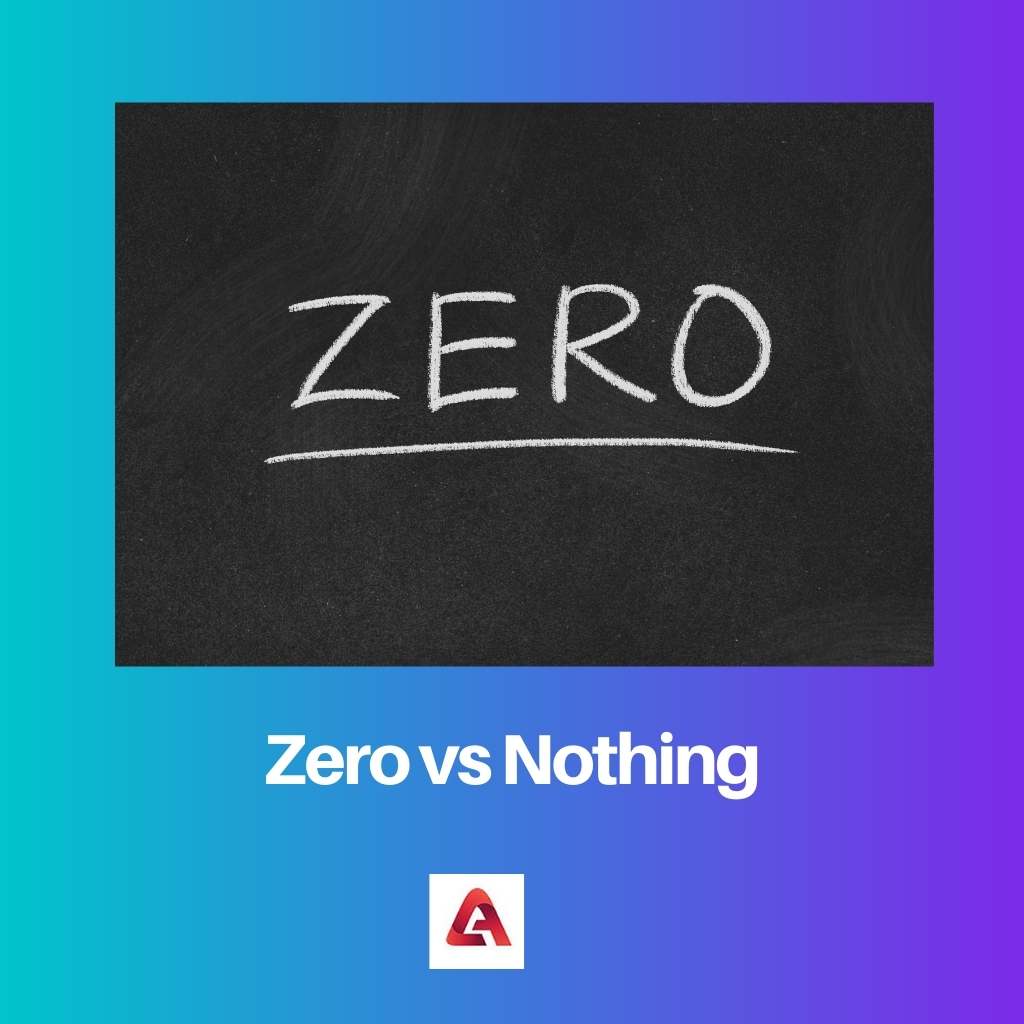 صفر مقابل لا شيء