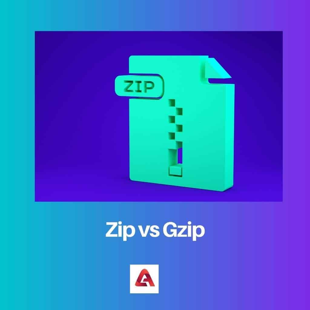 Zip contre Gzip