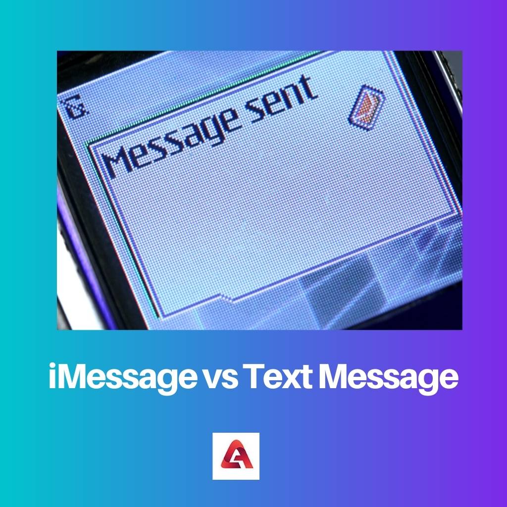 iMessage vs message texte