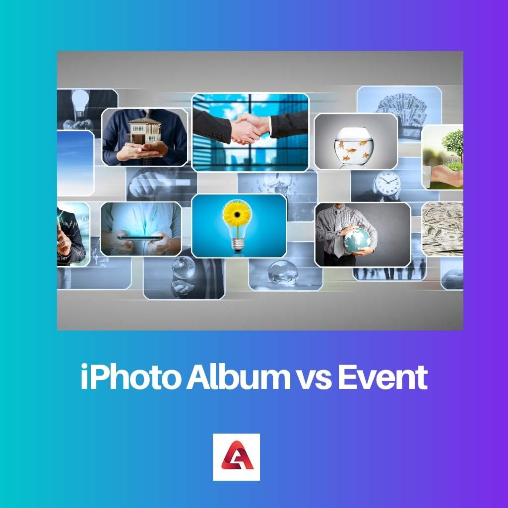Álbum de iPhoto vs Evento