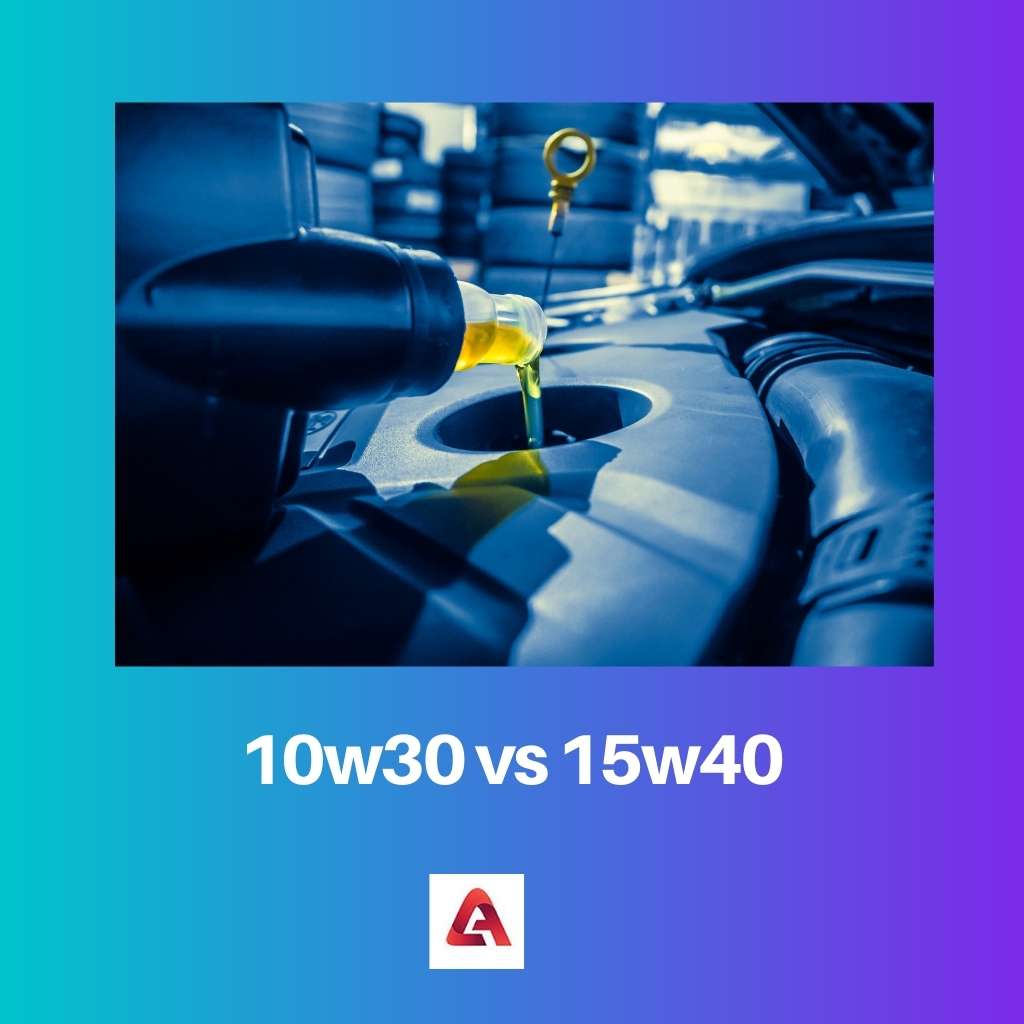 10w30 versus 15w40
