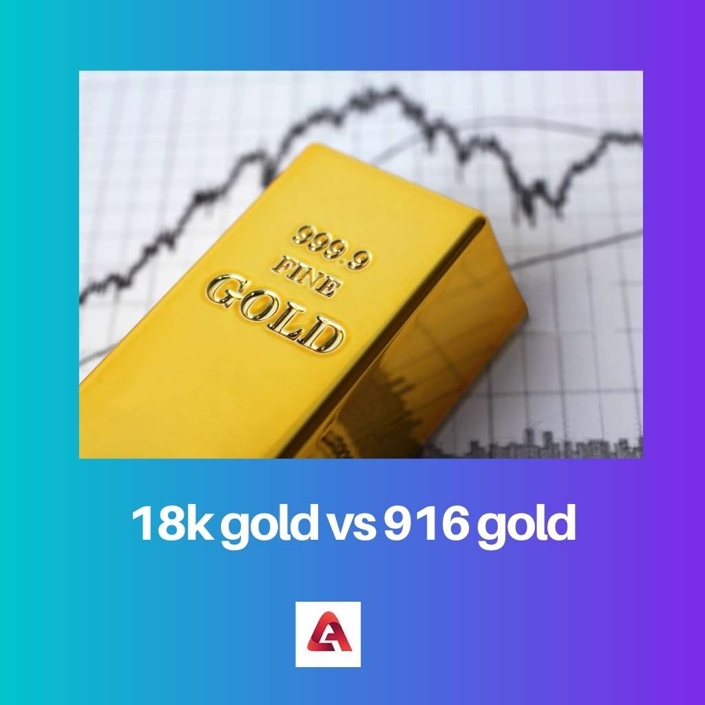 Ouro 18k vs ouro 916