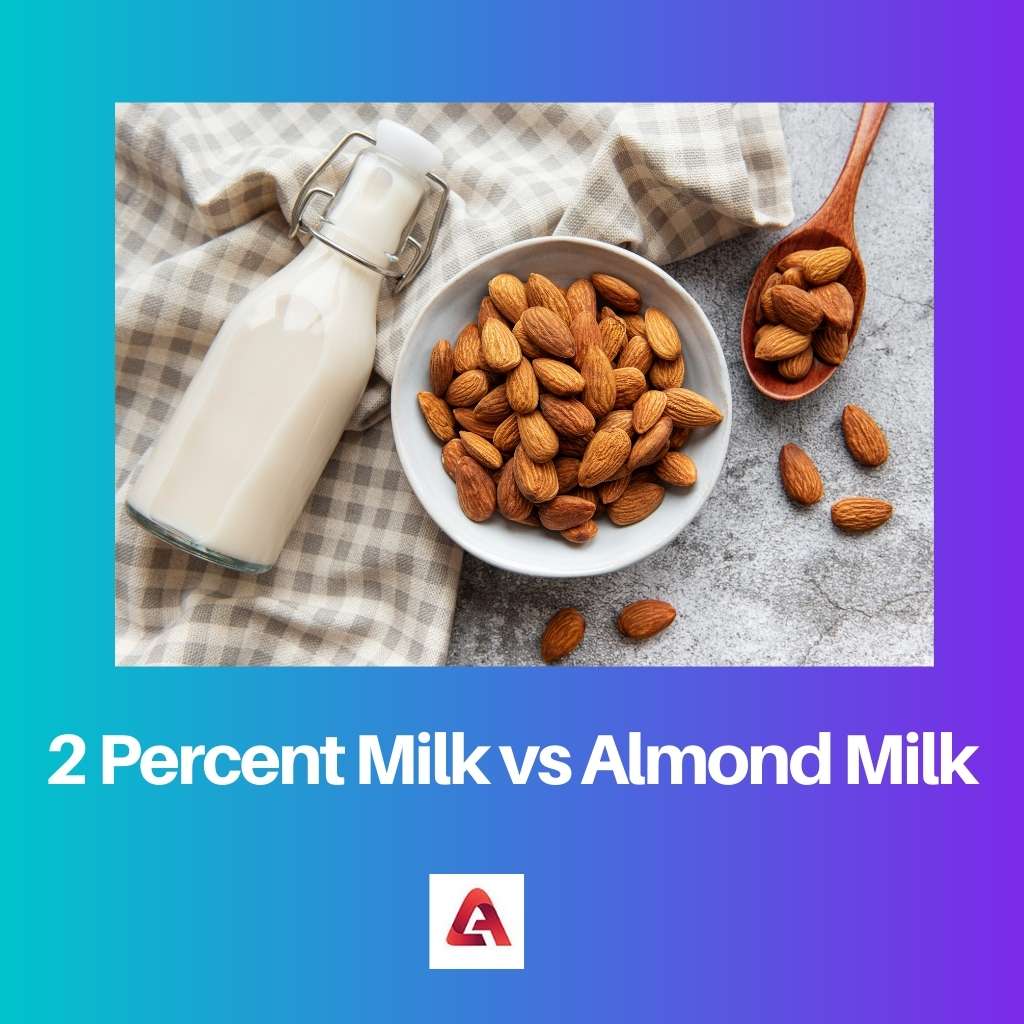 2 Percent Milk vs Almond Milk