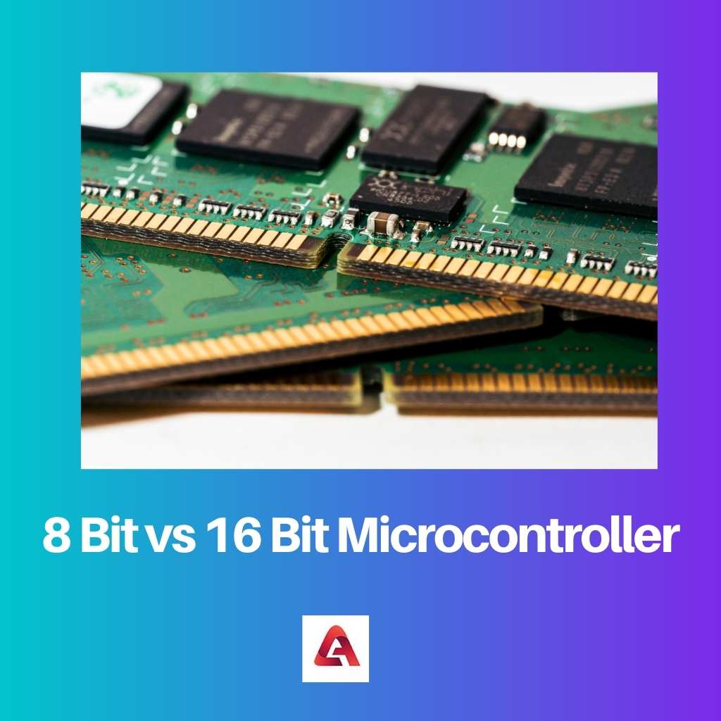 Microcontrolador de 8 bits frente a 16 bits