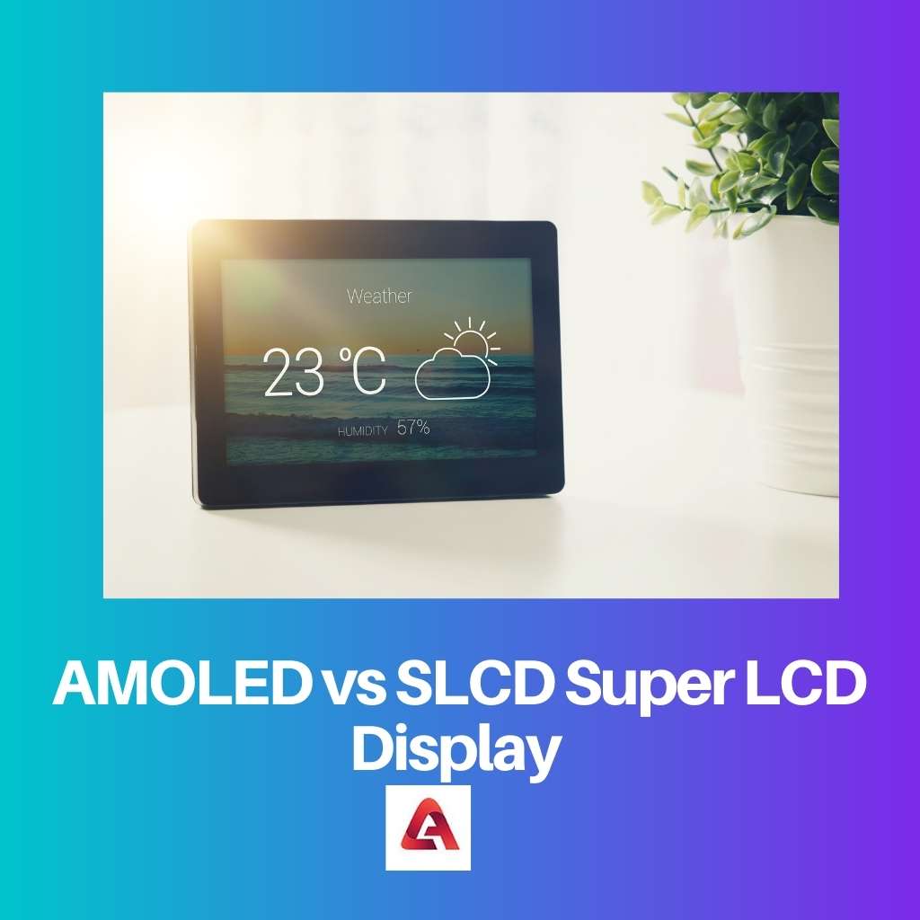 AMOLED vs. SLCD Super-LCD-Display