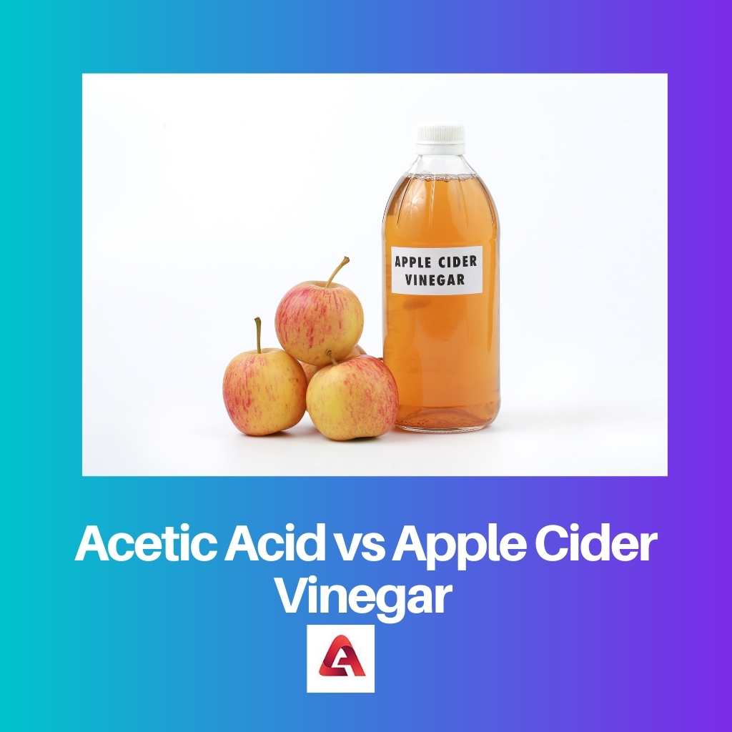 Acido acetico vs aceto di sidro di mele