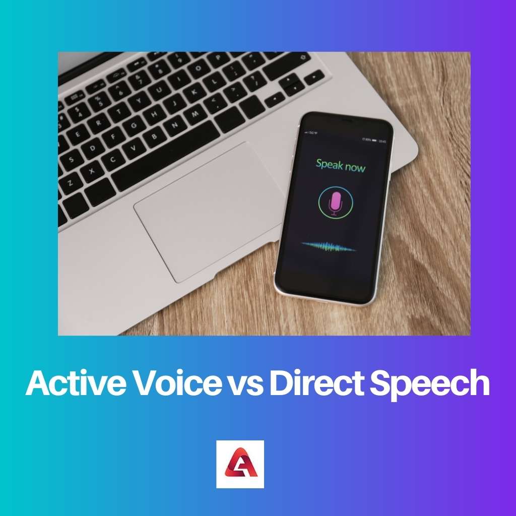 Aktive Stimme vs. direkte Rede