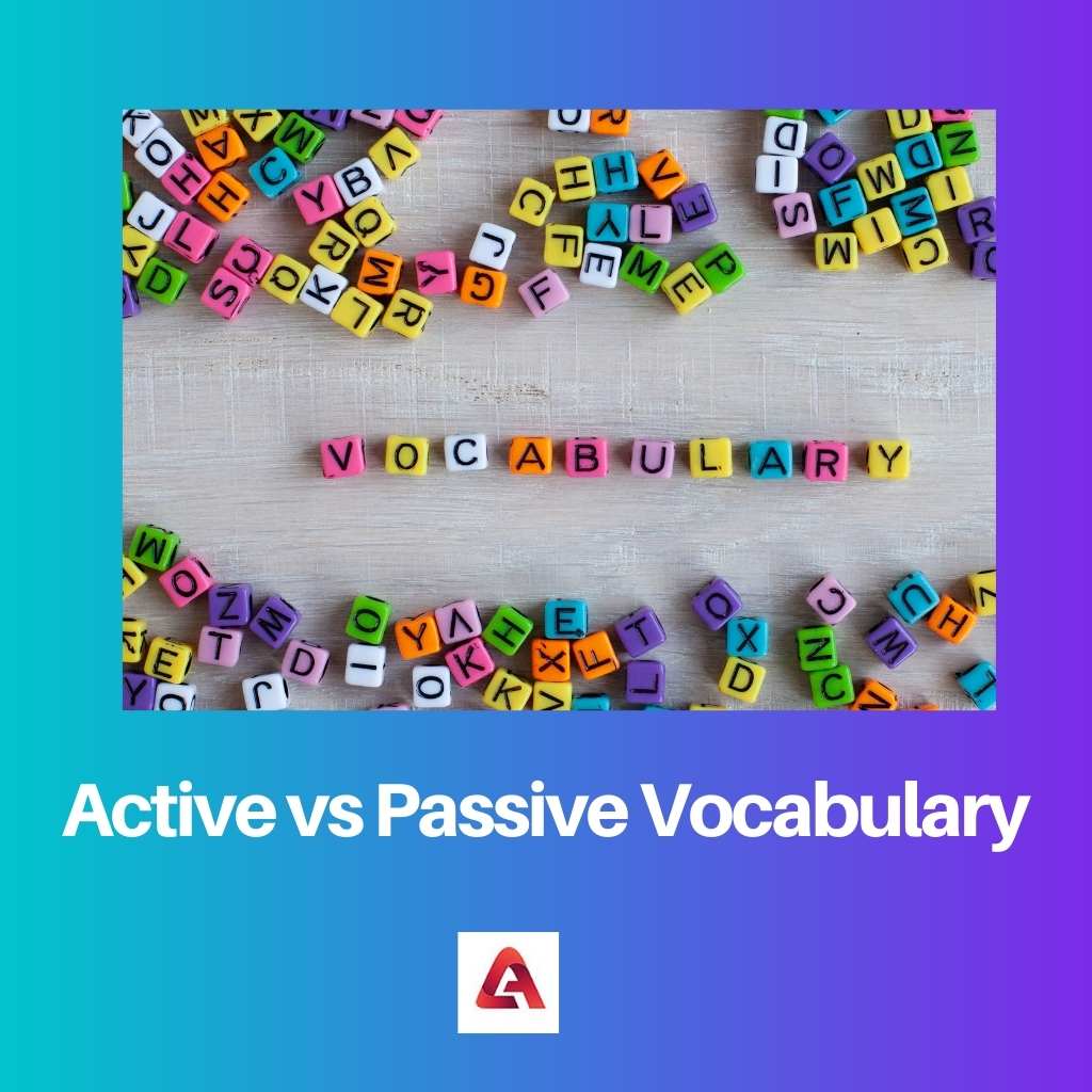 Active vs Passive Vocabulary
