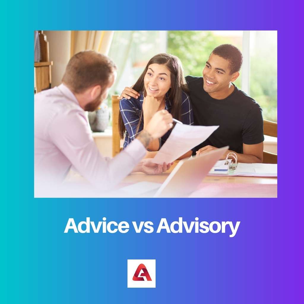 Advice vs Advisory