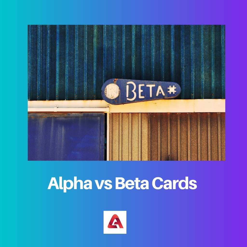 Cartes Alpha vs Bêta