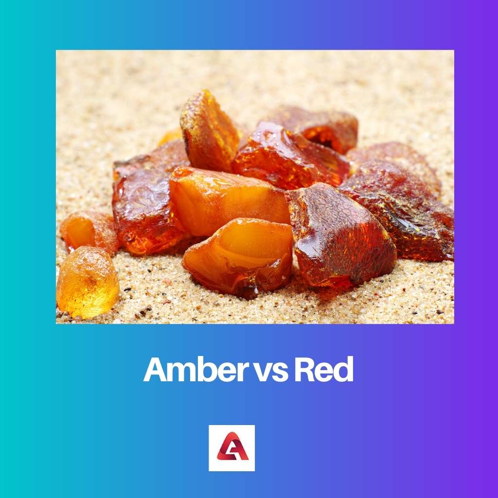 Amber versus rood