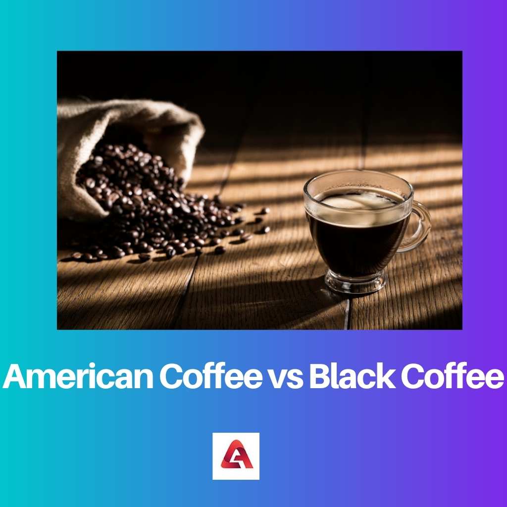 Amerikaanse koffie versus zwarte koffie
