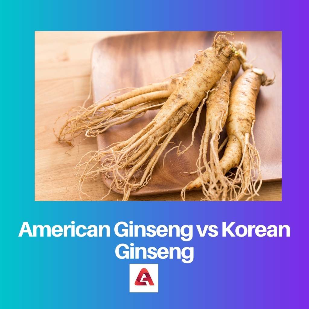 الجينسنغ الأمريكي مقابل الجينسنغ الكوري