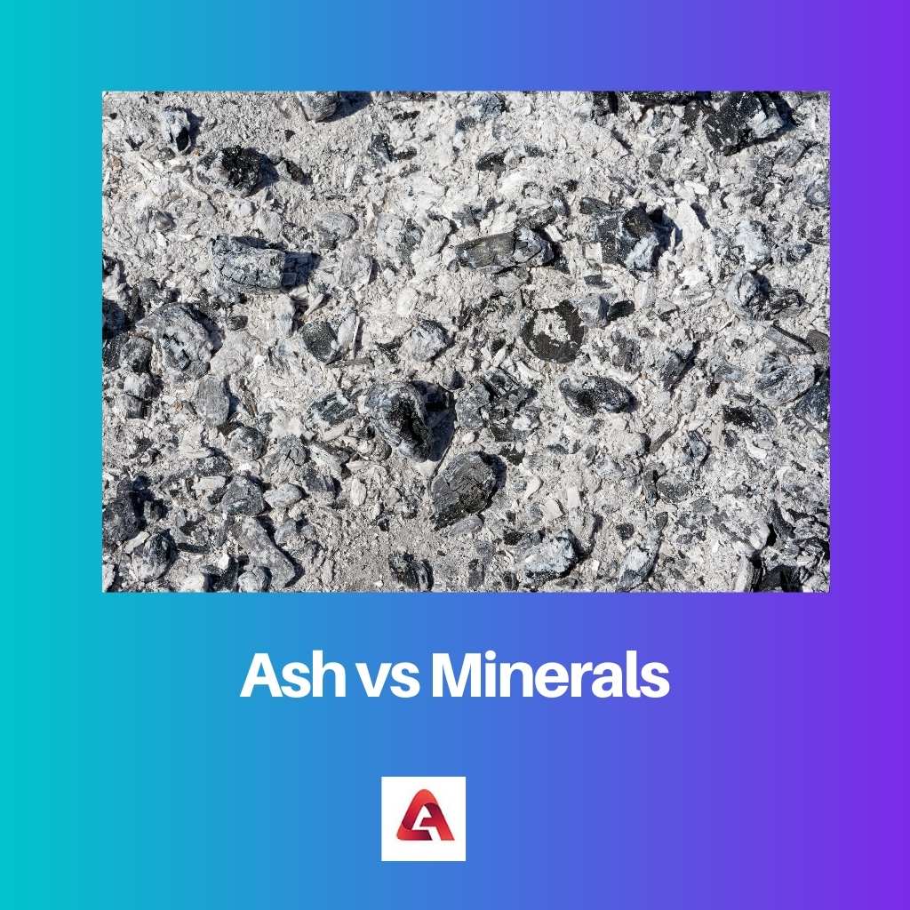 Aske vs mineraler