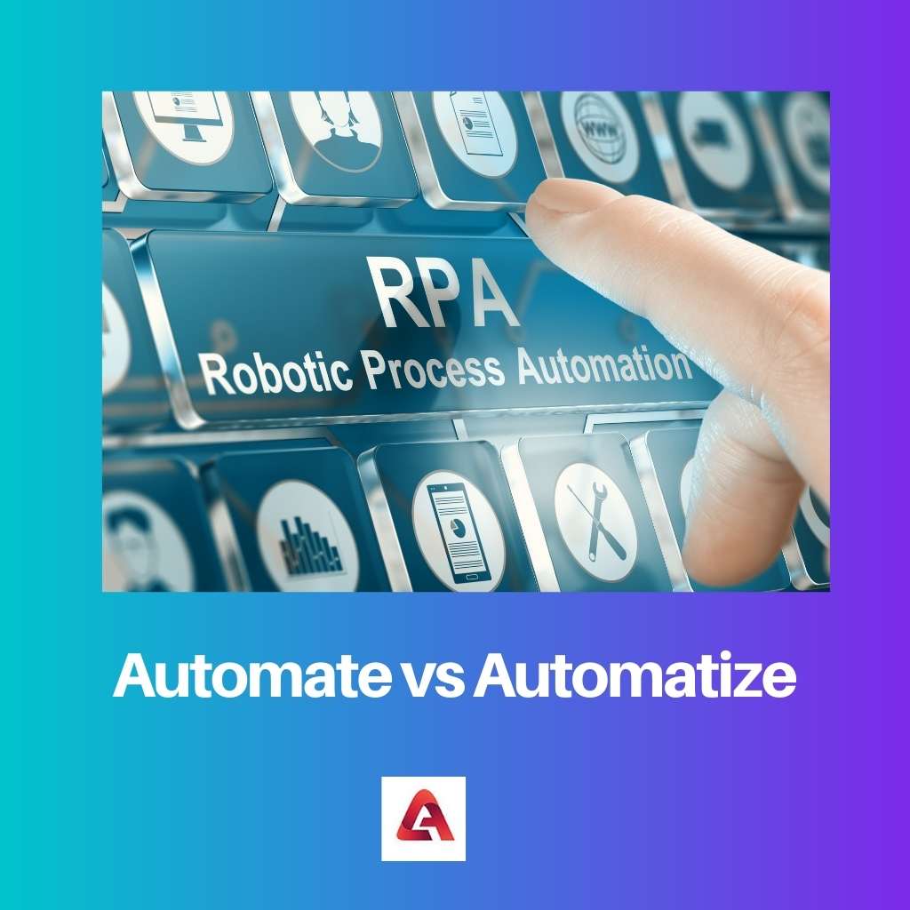 Automatizace vs automatizace