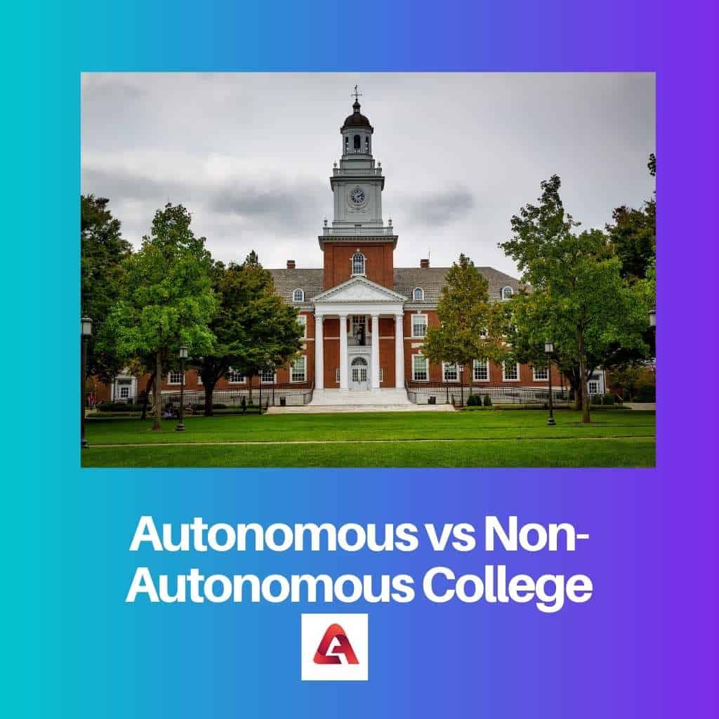 Collège autonome vs non autonome