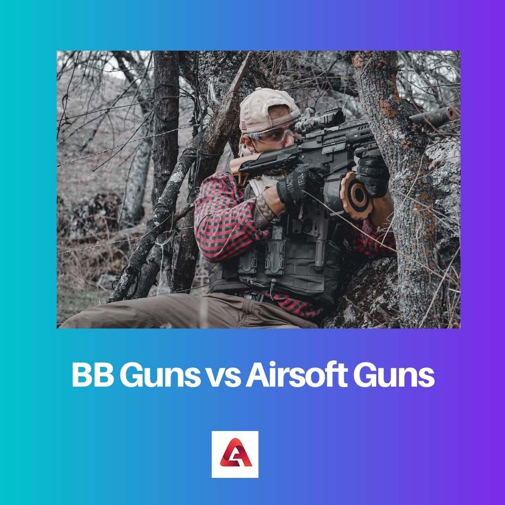 BB zbraně vs airsoftové zbraně