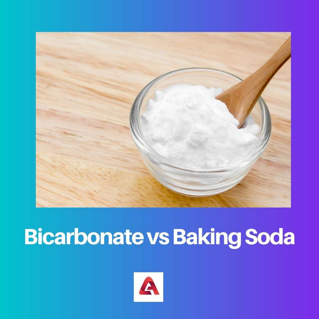 Bicarbonato vs Bicarbonato de Sódio
