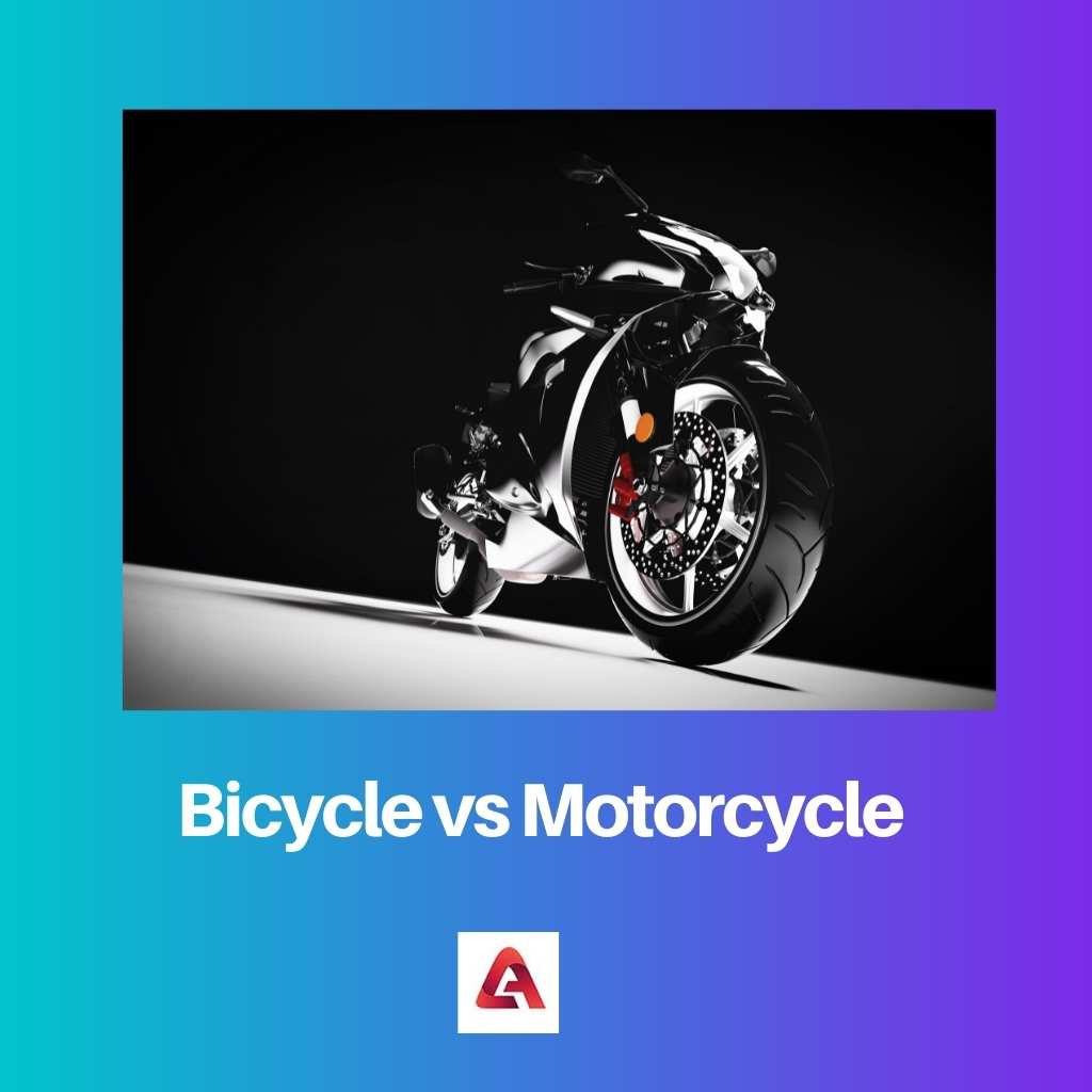 Fiets versus motorfiets