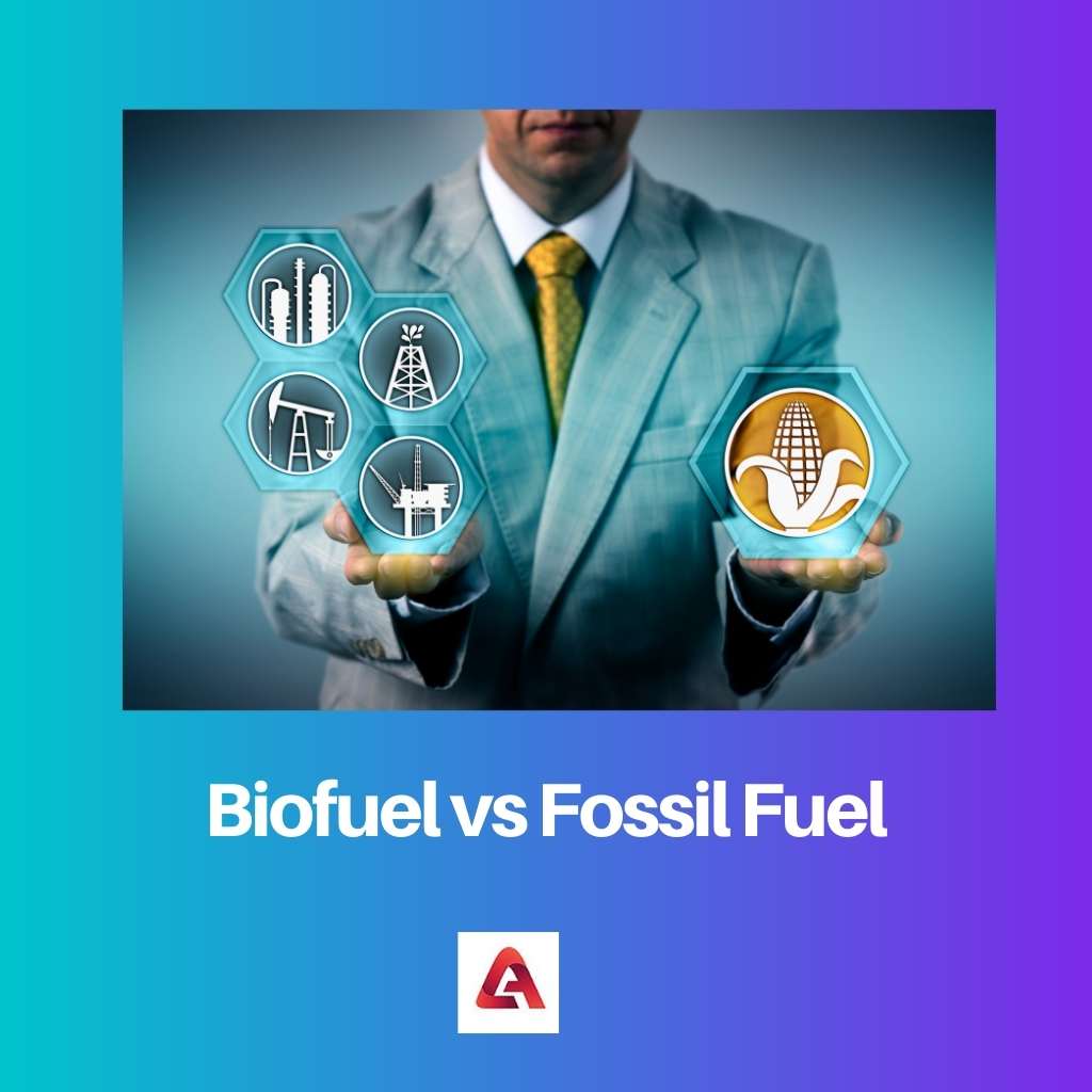 Biocombustível x Combustível fóssil