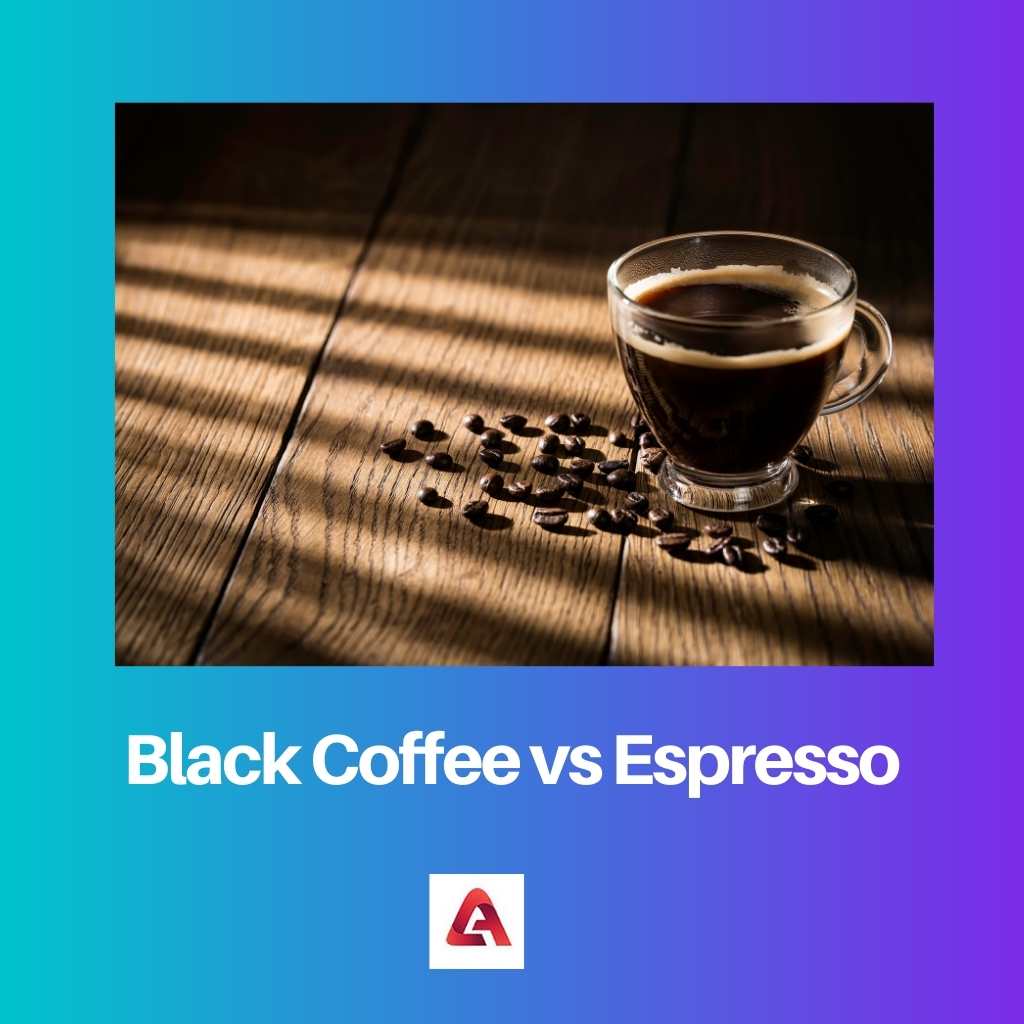 Schwarzer Kaffee gegen Espresso