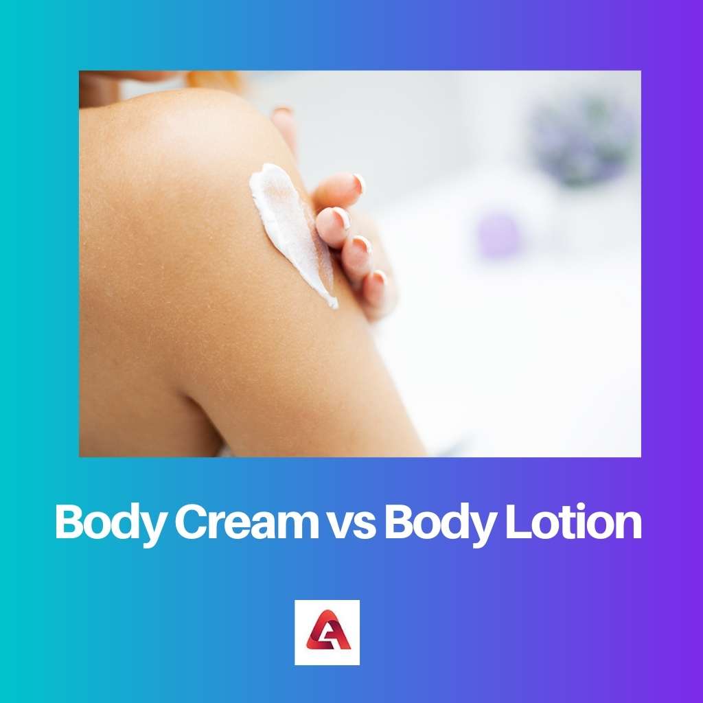 Crème pour le corps vs lotion pour le corps
