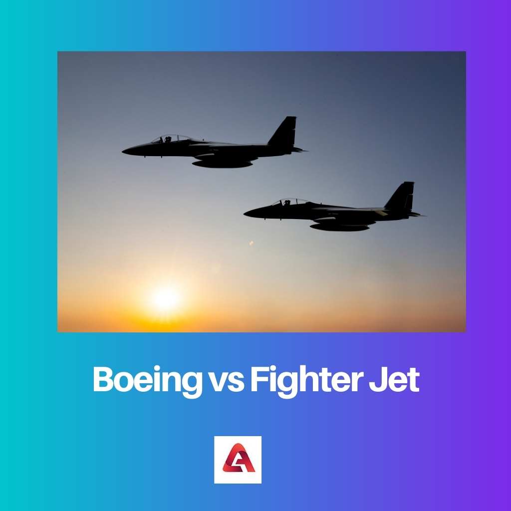 Boeing vs Fighter Jet