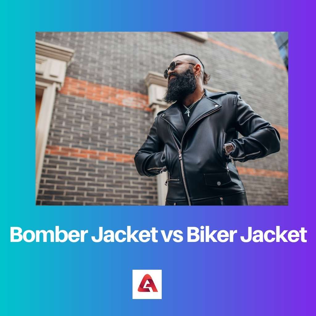 Bomber Jacket vs Biker Jacket