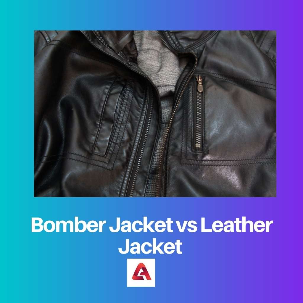 Bomber Jacket vs Leather Jacket